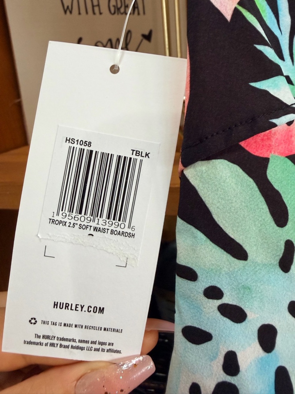 Hurley Tropic Soft Wave Board Shorts Size Small NWT Surf Beach Tropical Women’s - Picture 6 of 8